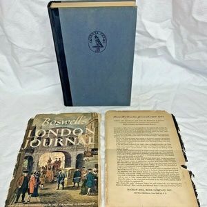 VINTAGE Boswell's London Journal 1762-63 Hardcover by James Boswell
